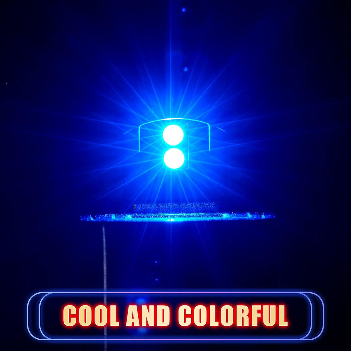 Frienda 4 Pieces Mini USB LED Car Light 8 Colors Atmosphere Lamp,Type A