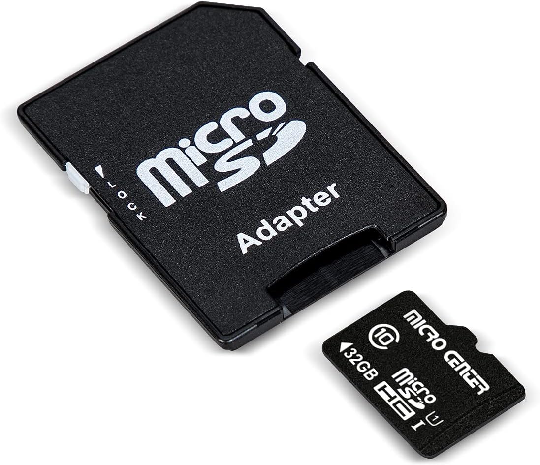 Micro Center 32GB Class 10 MicroSDHC Flash Memory Card with Adapter for Mobile Device Storage Phone, Tablet, Drone & Full HD Video Recording - 80MB/s UHS-I, C10, U1 (5 Pack)