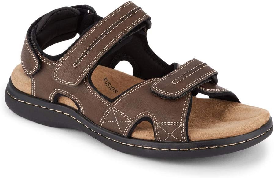 DOCKERS Mens Newpage Outdoor Sport Sandals for Men - Memory Foam Comfort and Adjustable Straps