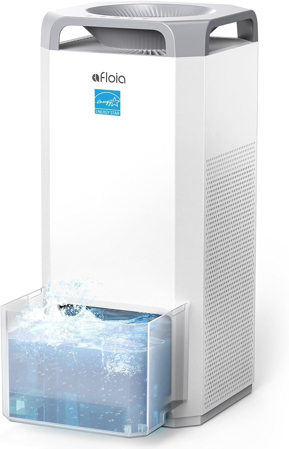 Afloia Humidifier for Bedroom & Large Room – Mist Free Evaporative Humidifier and Air Purifier in One with 4-Way Airflow, Top Fill Design, Quiet Sleep Mode, Up to 20H Runtime, Auto Humidity Control