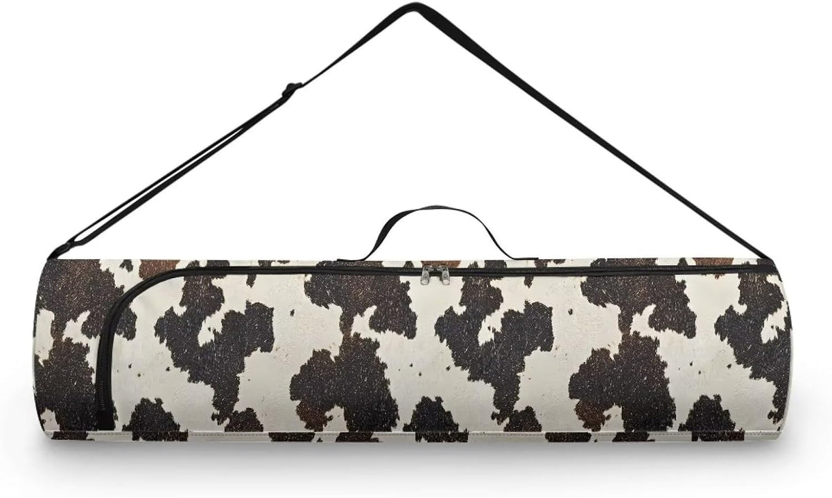 Yoga Mat Bag with Adjustable Shoulder Strap and Handle Zipper, 30in Wide x 6.3in Diameter for Yoga Mat Storage