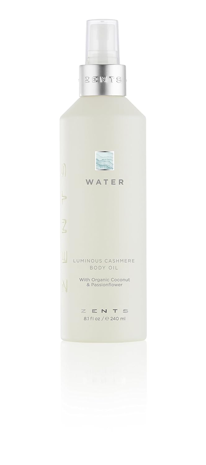 Zents Luminous Cashmere Body Oil (Water Fragrance) 8 fl oz