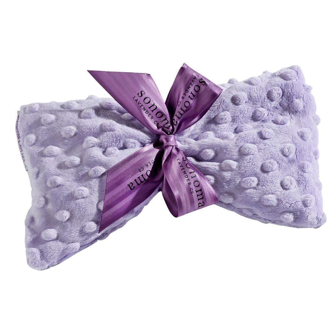 Eucalyptus Spa Mask by Sonoma Lavender, Heatable/Chillable Aromatherapy Eye Pillow with Eucalyptus Flaxseed Insert, Eye Compress with Removable & Washable Cover (Silver Fox, Eucalyptus)