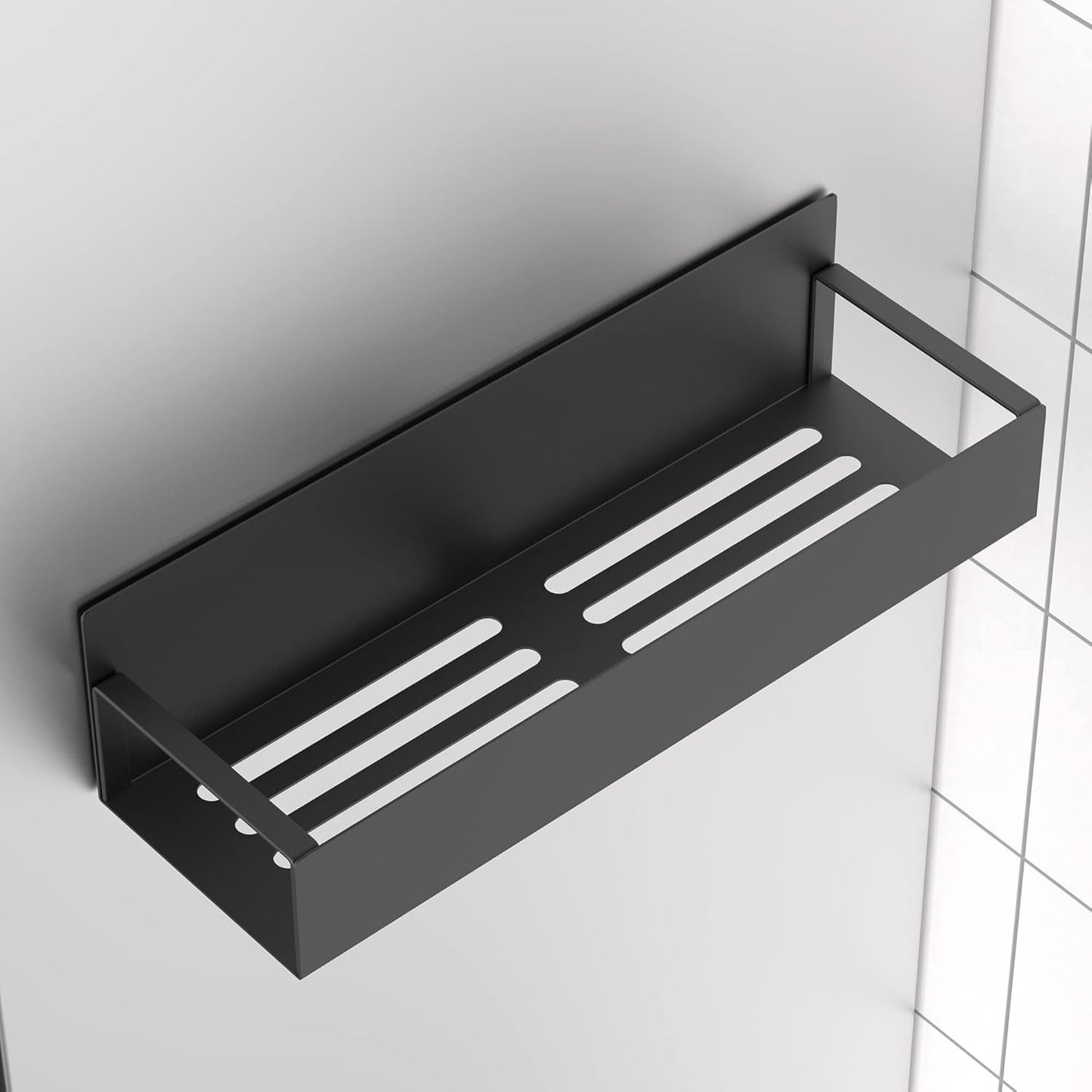 HuggieGems Metal 4 Pack Magnetic Spice Storage Rack Organizer for Refrigerator and Oven, Black Fridge Organizers and Storage, Metal