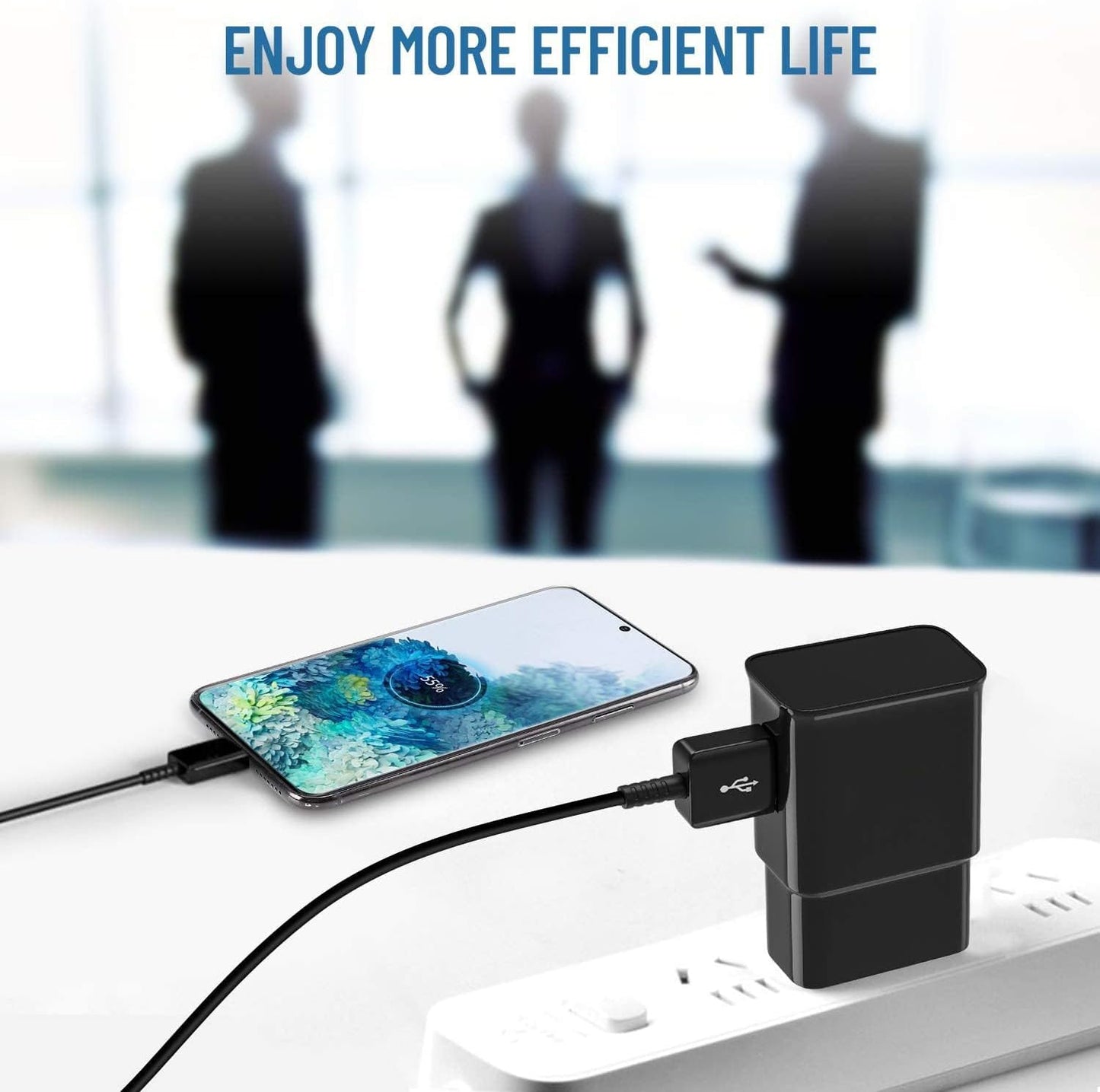 Phone Charger USB C Charger Fast Samsung Charger Type C Chargers Fast Charging Android Charger for Samsung Galaxy S26/S25/S24/S23/S22/S21/S20/S10/S10/S10E/S9/S8,Note 8 9 10 with 6.6Ft Cable Cord