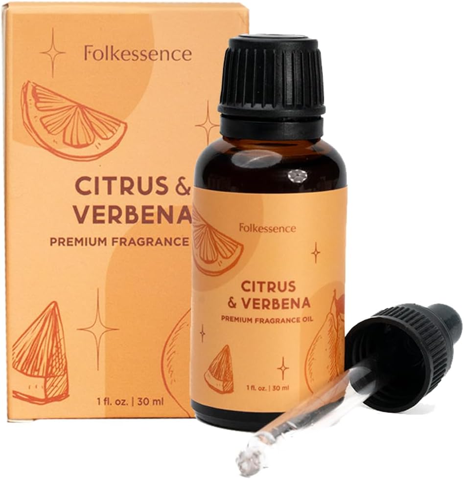Folkulture Citrus & Verbena Essential Oil Blend for Diffusers, 30ml