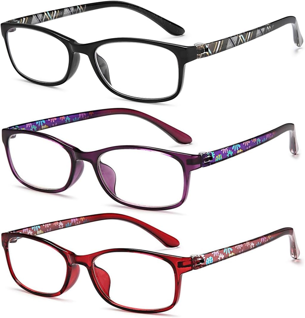 EYEURL Reading Glasses for Women Men Blue Light Blocking Readers 0.50