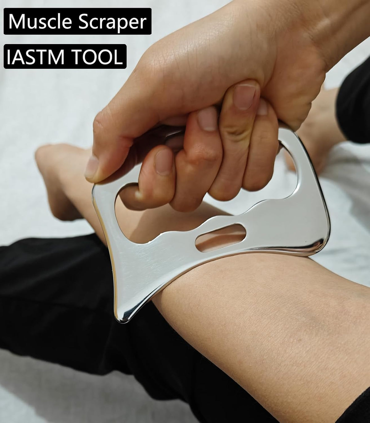 4 in 1 Stainless Steel Muscle Scraper Tools Set,Gua Sha Massage Scraper Scraping Tool Physical Therapy (4PCS Set)