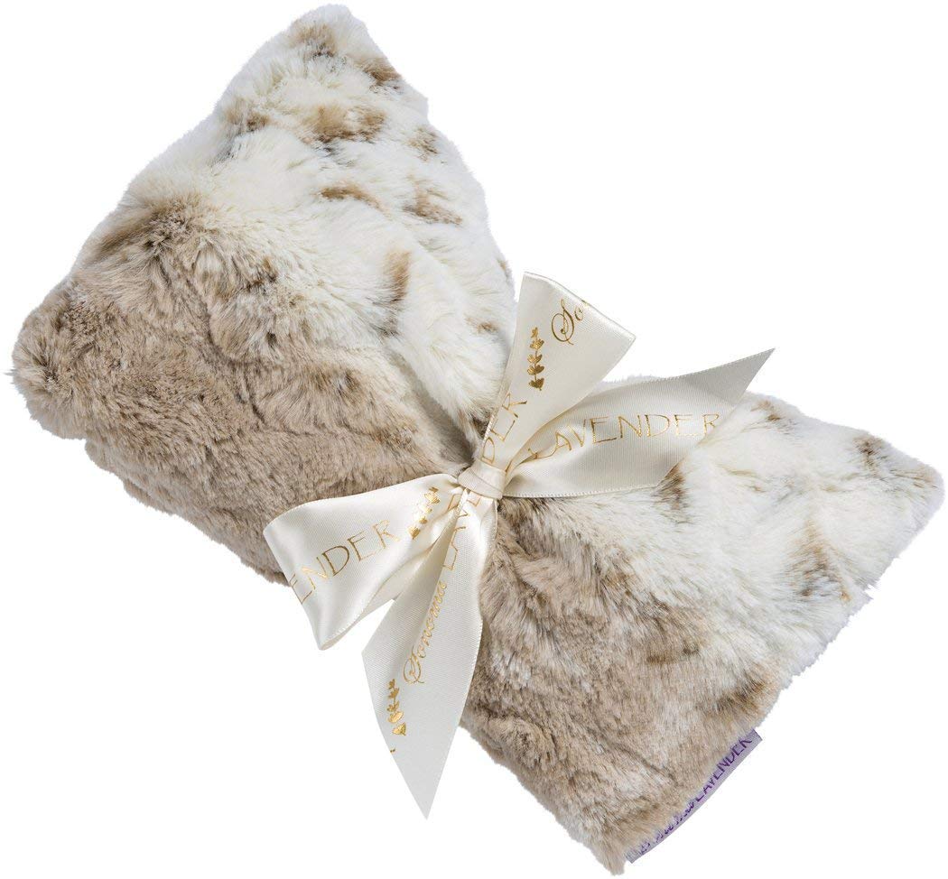 Eucalyptus Spa Mask by Sonoma Lavender, Heatable/Chillable Aromatherapy with Eucalyptus and Lavender Infused Flaxseed Insert, Eye Compress for Stress Relief with Removable and Washable Cover.