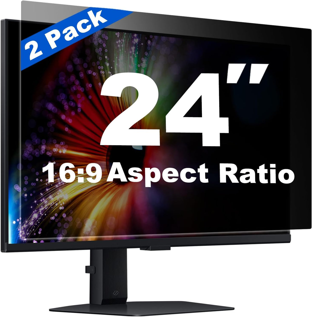 [2 Pack] 24 Inch Computer Privacy Screen for 16:9 Widescreen Monitor