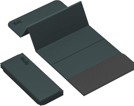 WEILA 1/2 Inch 70"x24" Foldable TPE Yoga Mat, Thick Non Slip Pilates Mat