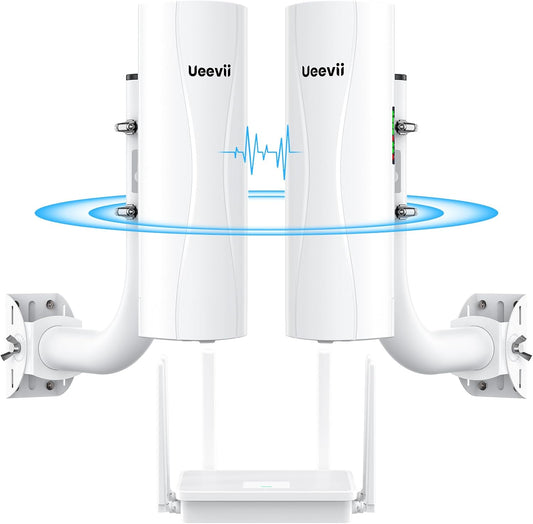 UeeVii 5KM Dual Gigabit Point to Point Wireless Bridge Complete Kit CPE688