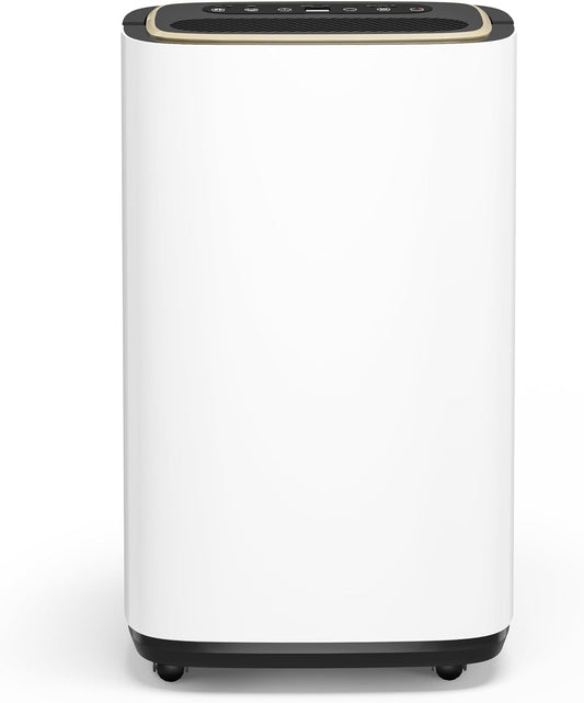 Manistin 5000 Sq.Ft Dehumidifier for Basement with Drain Hose, 52 Pint Dehumidifiers for Home, 3 Modes, Humidity Display & Timer & Child Lock, Large Room Compressor for Bedroom/Bathroom/Laundry