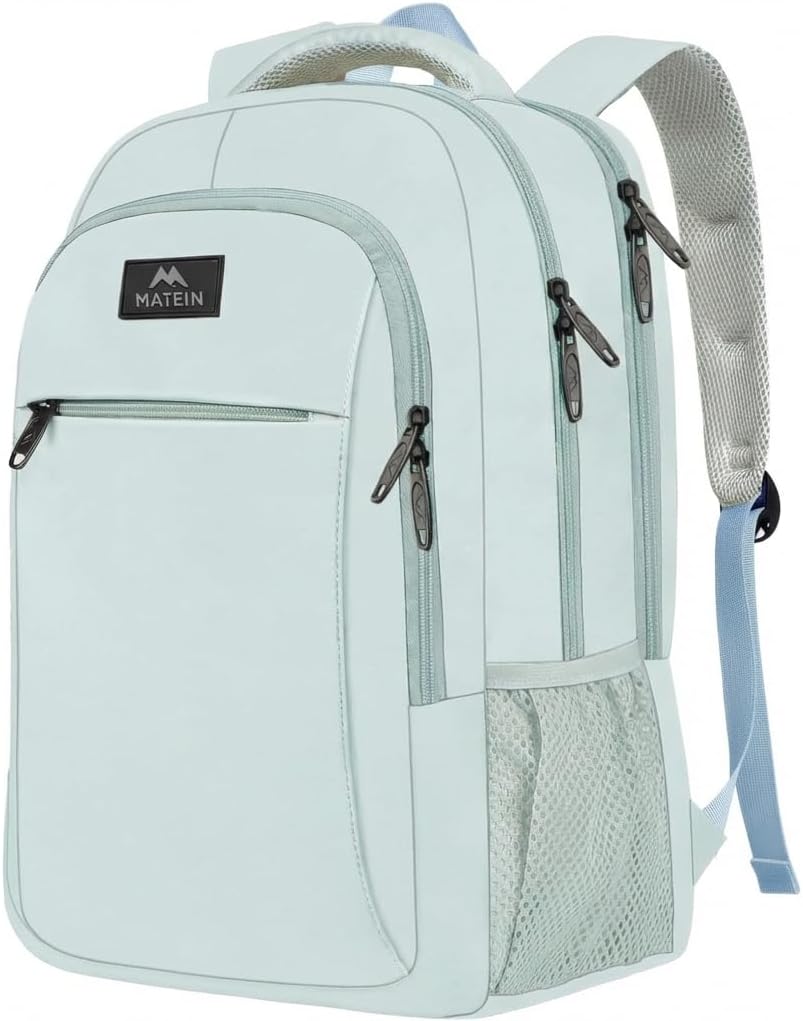 MATEIN Laptop Backpack 15.6 Inch, Anti Theft Business Travel Backpack, Water Resistant Slim Computer Work Bag for Women Teacher Nurse Office Worker