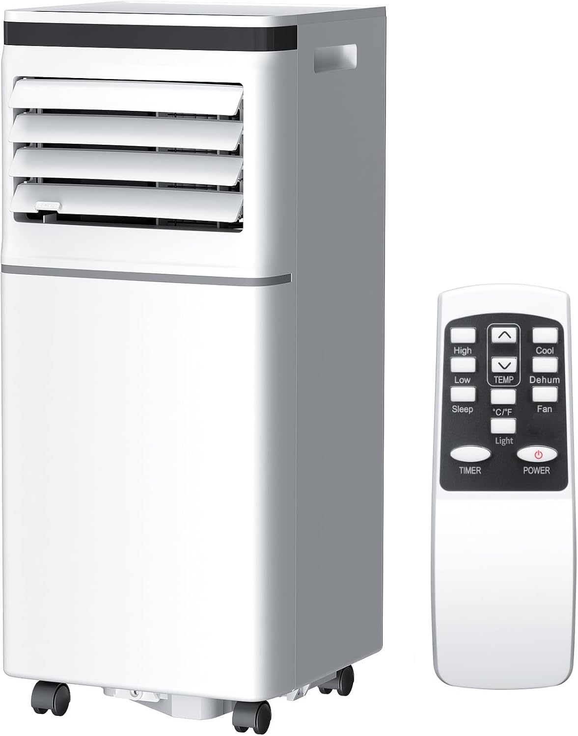 Antarctic Star 10000BTU Portable Air Conditioner 3-in-1 with 24H Timer，Sleep Mode, Dehumidifier, 2 Fan Speeds, Fast Cooling AC Unit with Remote, Digital Display for Home/Office
