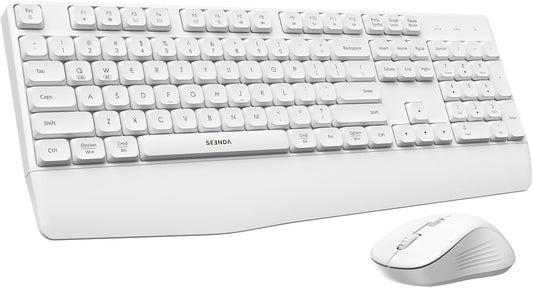 seenda COE200 Wireless Bluetooth Keyboard and Mouse Combo with Wrist Rest
