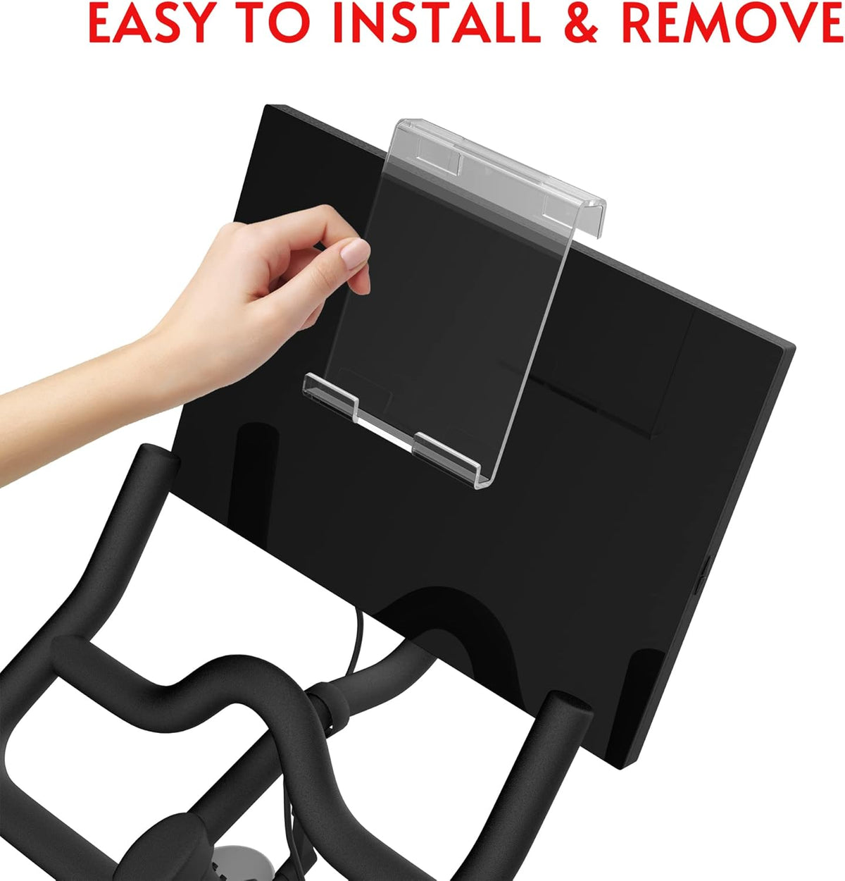 Tablet Holder Mount Compatible with Peloton Bike & Bike Plus & Row & Tread, Holder for iPad, Phone/Tablet Stand for Exercise Bicycle & Treadmill Accessories, Not for Cross Training Series