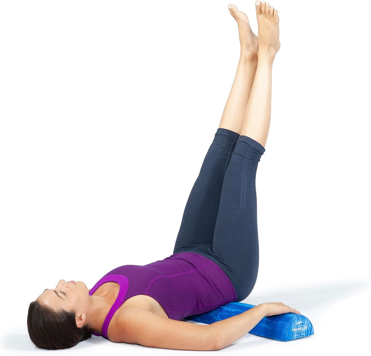 OPTP PRO-Roller Soft Density Foam Roller – Half-Round, Blue, 36"L x 3"H