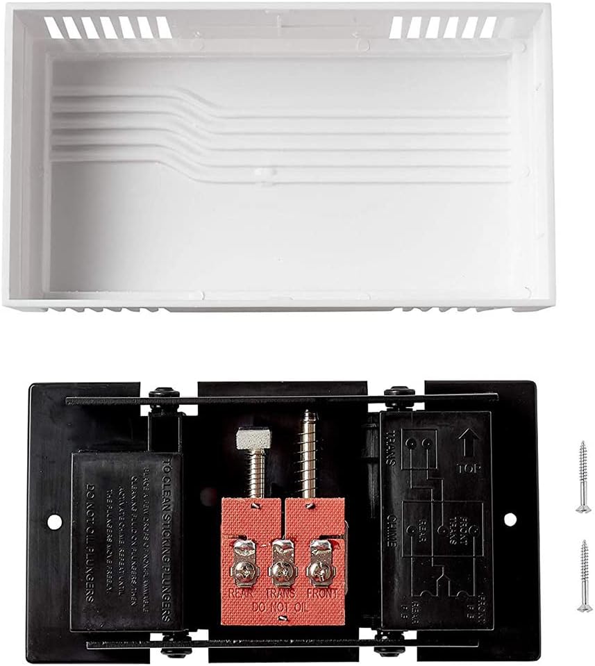 Newhouse Hardware White 2-Note Wired Mechanical Door Bell Chime CHM1