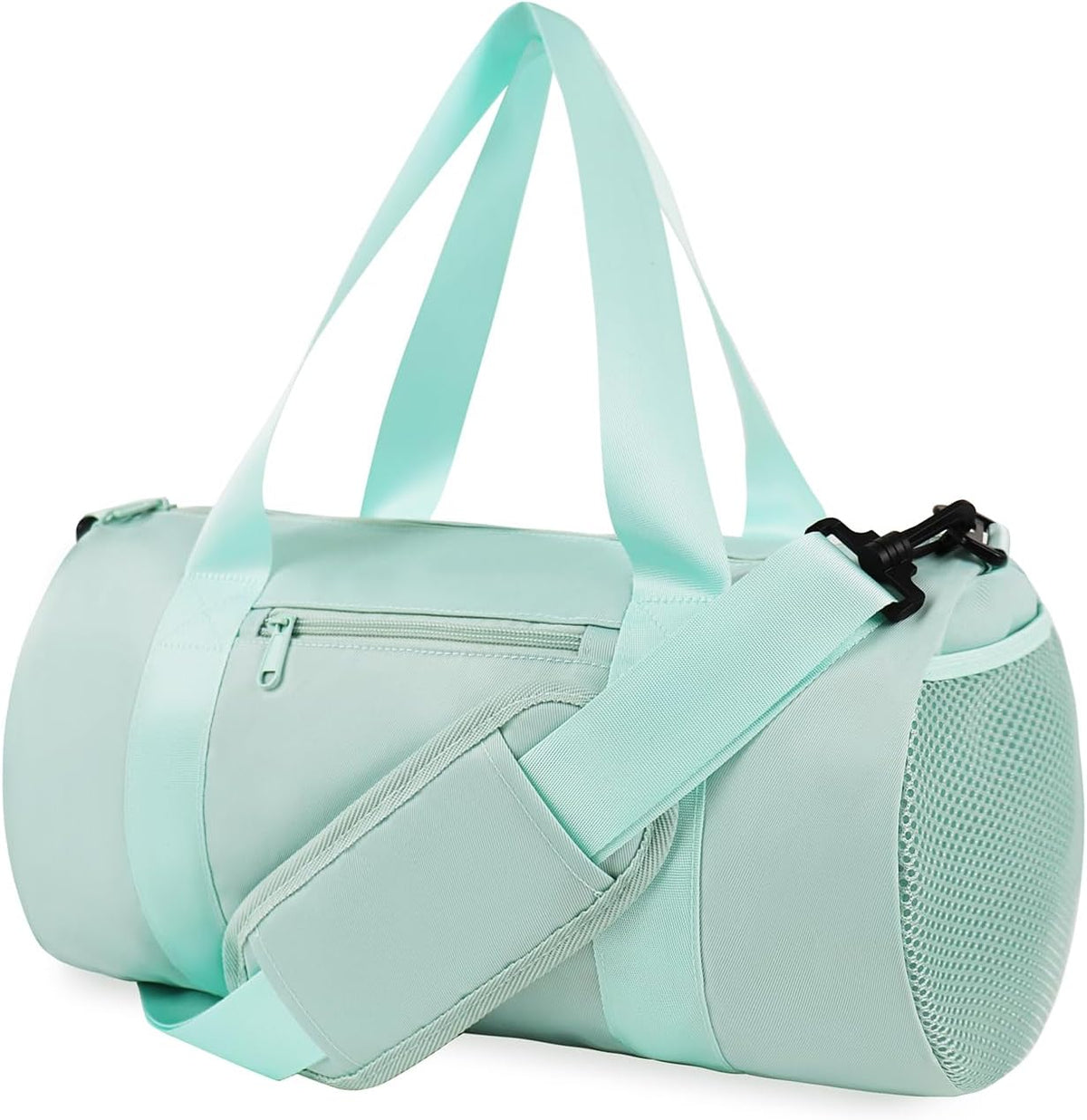 Small Gym Bag Duffel Bag for Women Men Fitness Sports Bag Workout Adjustable Detachable Shoulder Strap Lightweight Carry on Travel Duffle Bag (Green, 15" / Mini / 12L)