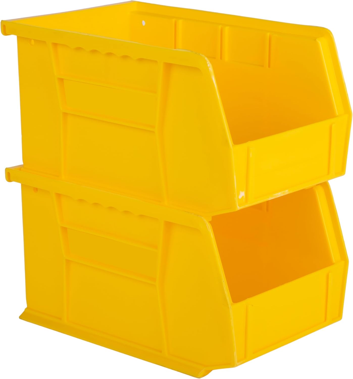 HE HUDSON EXCHANGE 9.5" x 6" x 5" Plastic Stackable Storage Bin, Yellow