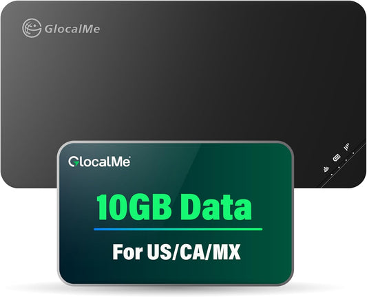 GlocalMe U3 4G LTE Mobile Hotspot Device with 10GB US/CA/MX Data 30 Days