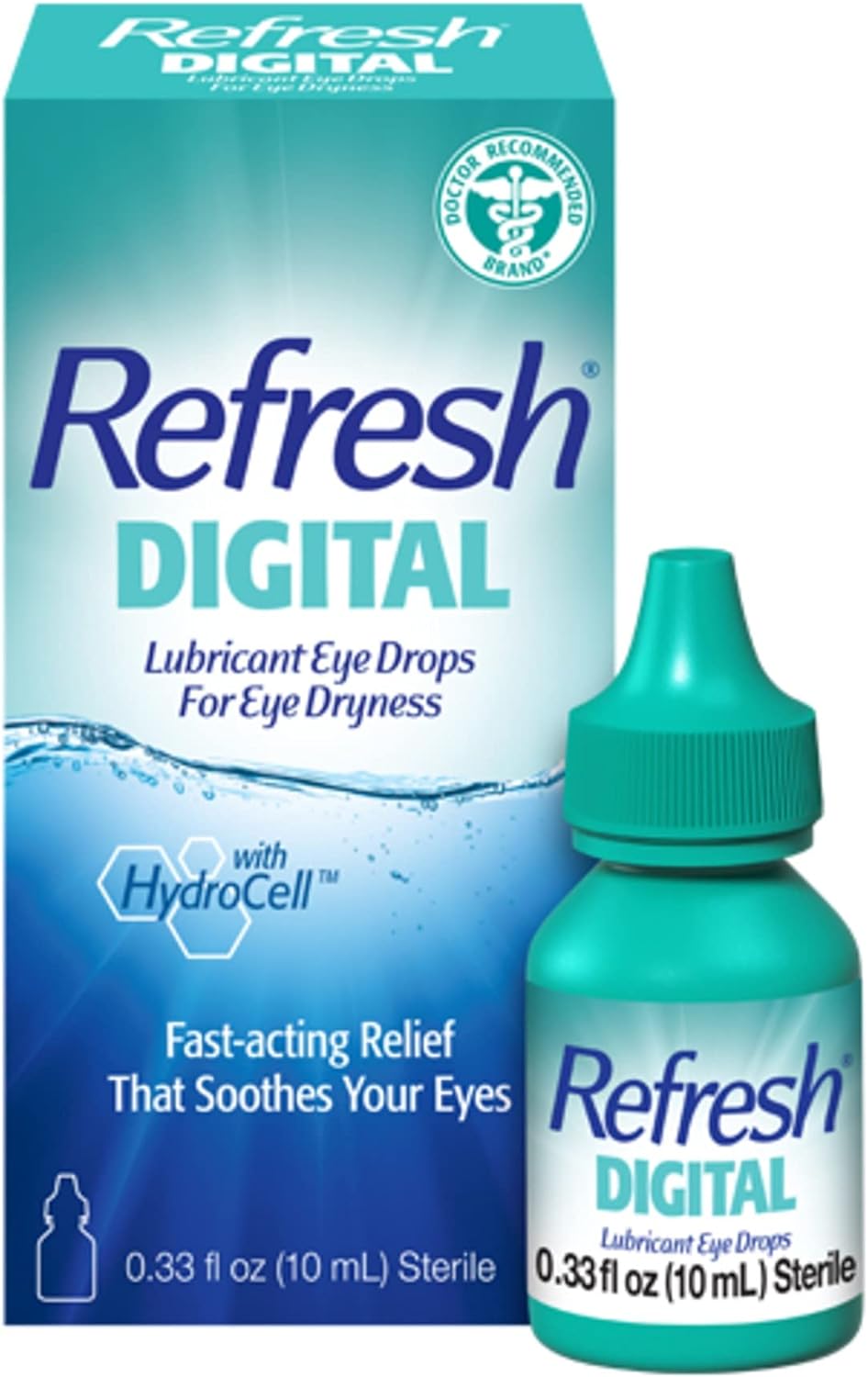 Refresh DIGITAL Lubricant Eye Drops Artificial Tears, 0.33 fl oz (10 mL)