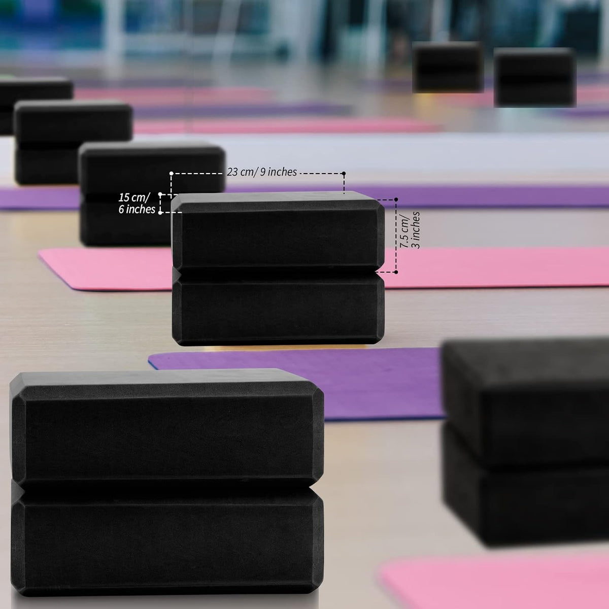 10 Pcs Yoga Blocks Bulk Foam EVA Blocks for Yoga