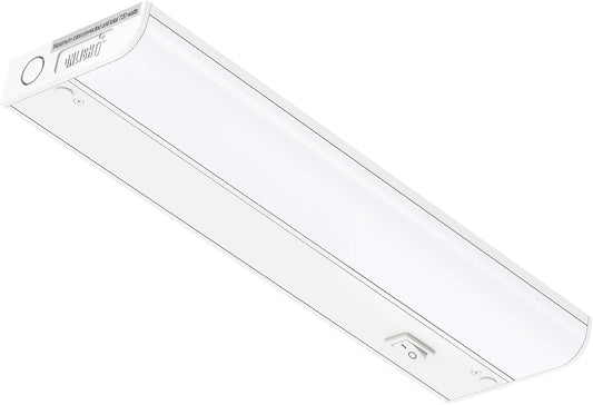 GETINLIGHT 12-inch Hardwired Only LED Under Cabinet Lighting, Daylight White(5000k), Dimmable, Matte White Finished, ETL Listed, IN-0201-11-WH-50