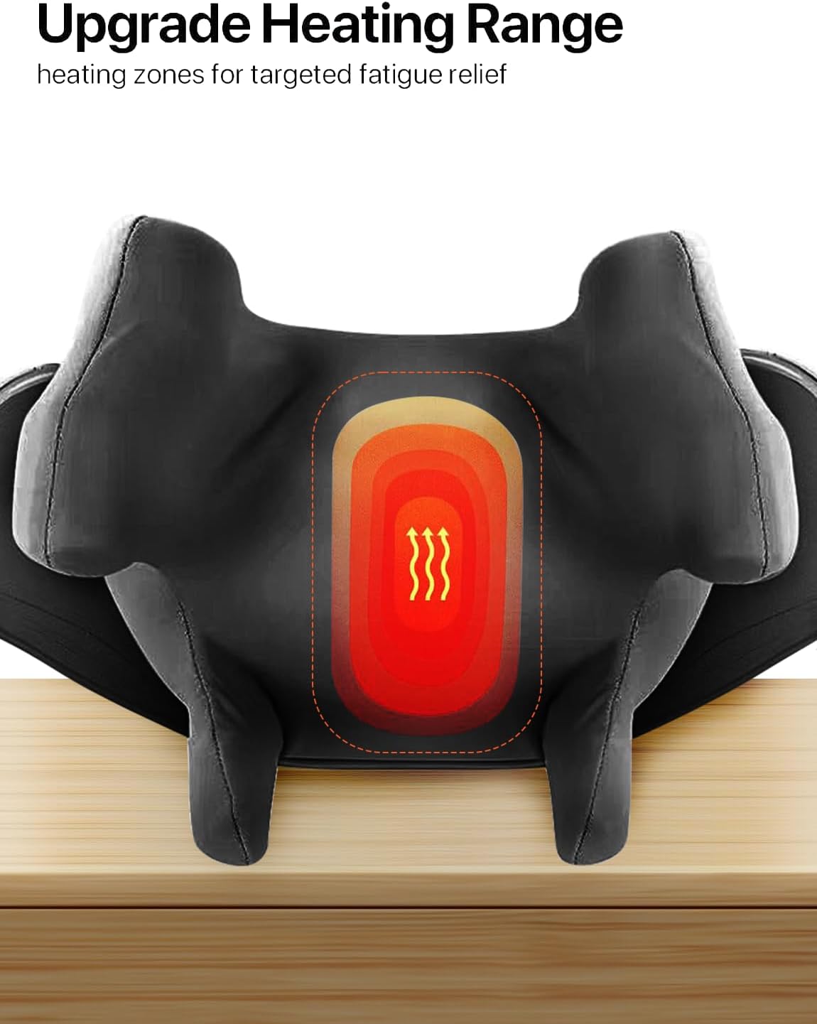 MASGRE Shiatsu Neck and Shoulder Massager, Cordless Back Massager with Heat