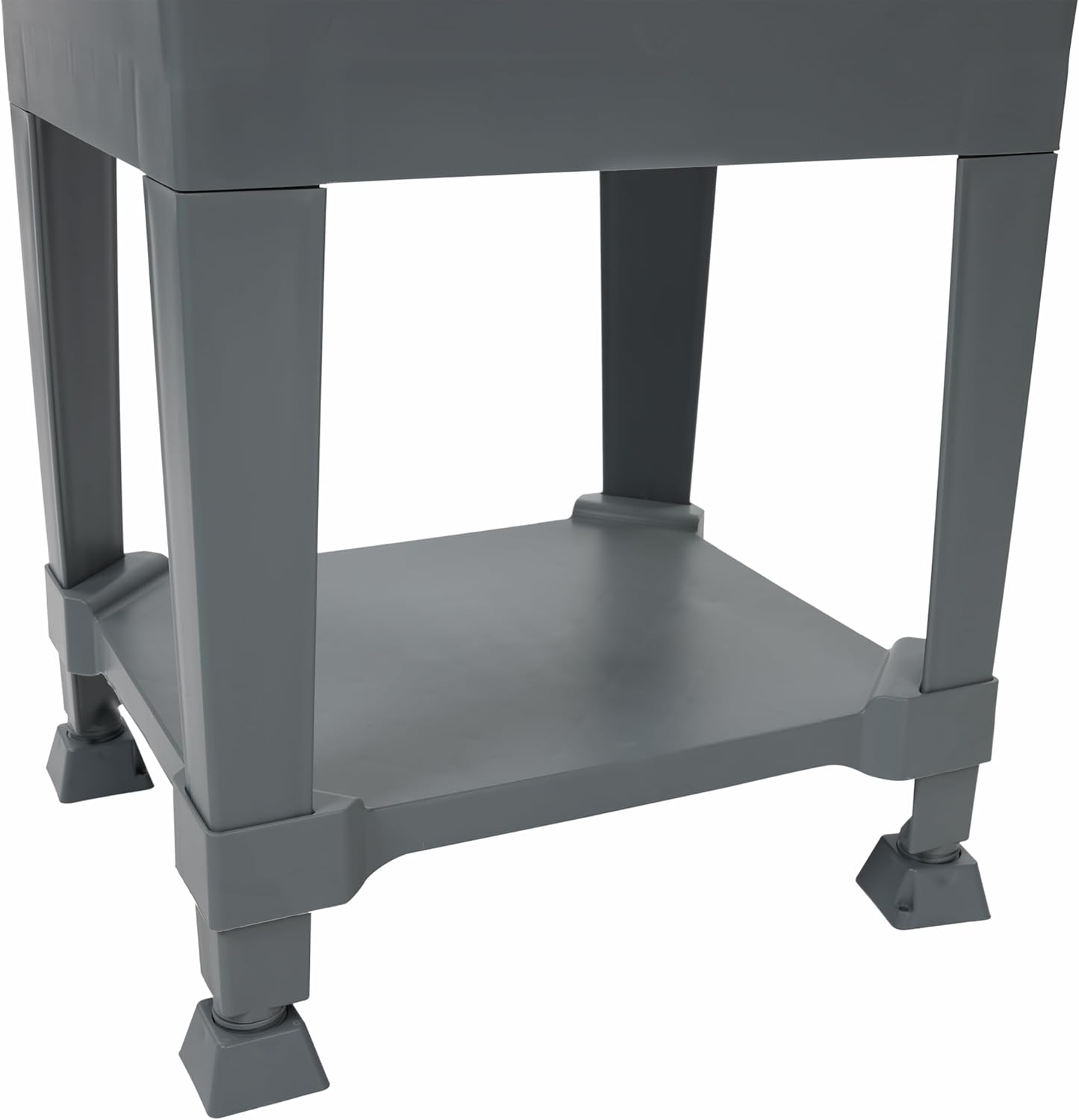 UTILITYSINKS Freestanding Utility Tub Sink with Quick Connect Drain, 24 x 24", Gray - Portable and Compact Sink with Faucet for Outdoor Kitchen, Laundry Room, Garage, and Basement