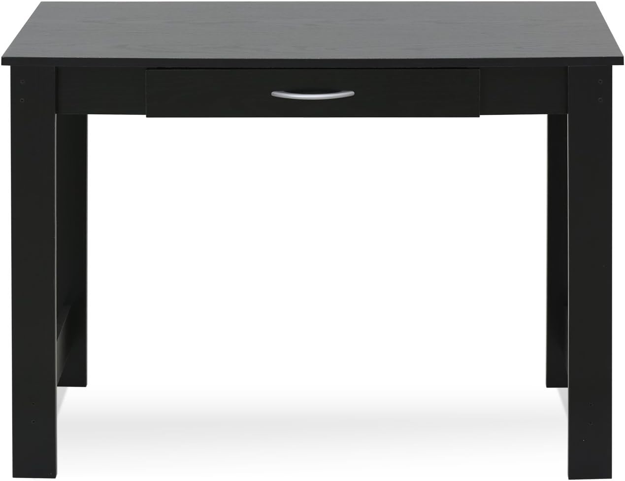 FURINNO Jaya Writing Desk For Residential Use With DrawerBlack, Blackwood, Large