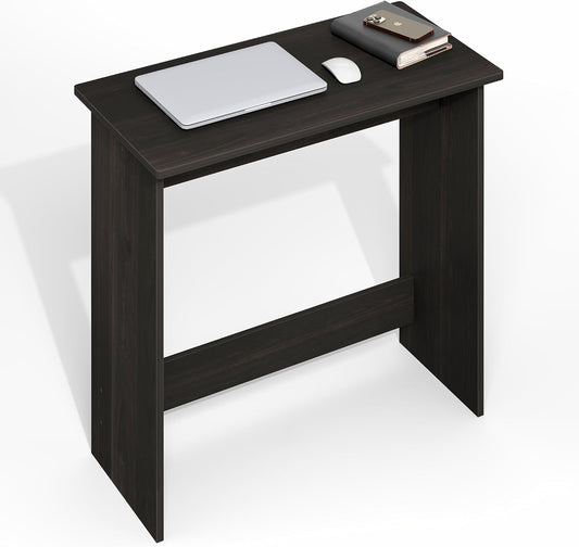 Furinno Simplistic 31-Inch Black Computer Desk, Small Office Desk, Rectangular Home Office Desk with Drawers, Gaming Desk for Home Office, Bedroom, Study Room, Black Espresso