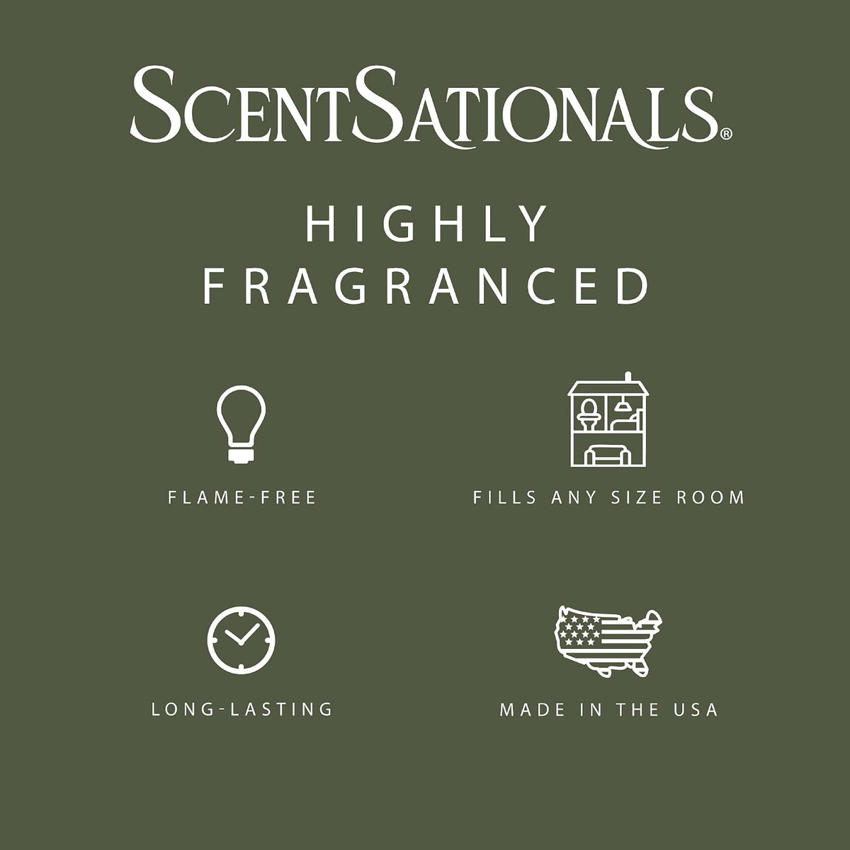 Scentsationals Mediterranean Grove, Fig Leaf Scent Wax Melts 10oz(24 Cubes)