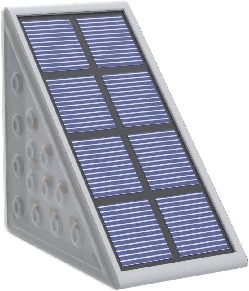 NIORSUN Solar Step Lights,6 Pack RGB Solid Color Changing Solar Stair Lights Outdoor Waterproof IP67 Auto On Off,Solar Lights for Steps,Stair,Patio,Yard,Porch,Front Door,Deck Decor