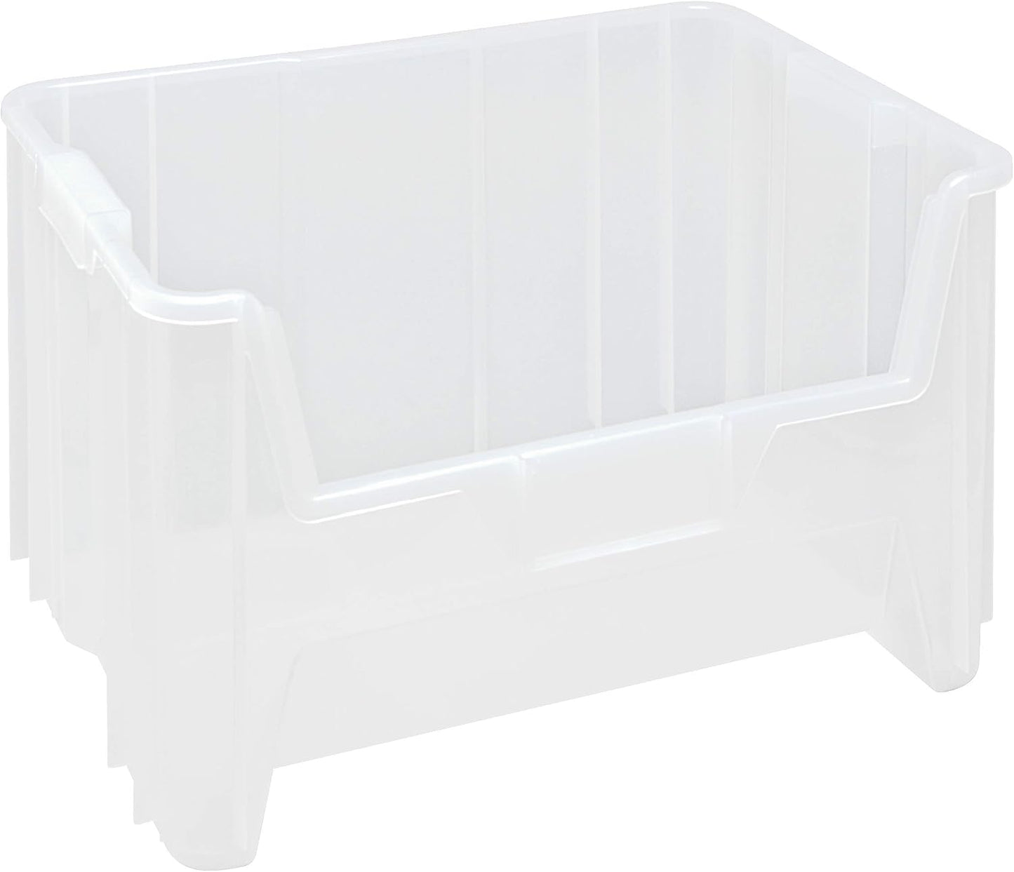 HE HUDSON EXCHANGE 20" x 15" x 12.5" Plastic Giant Stackable Hopper Bin, Tan