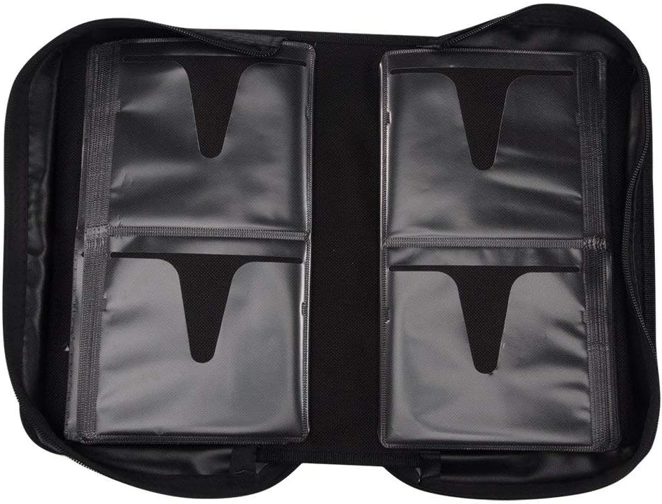 Capacity CD/DVD case Wallet, Storage,Holder,Booklet (128 Black)