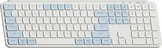 Keychron B6 Pro Ultra-Slim Full-Size Wireless Keyboard - Retro Blue