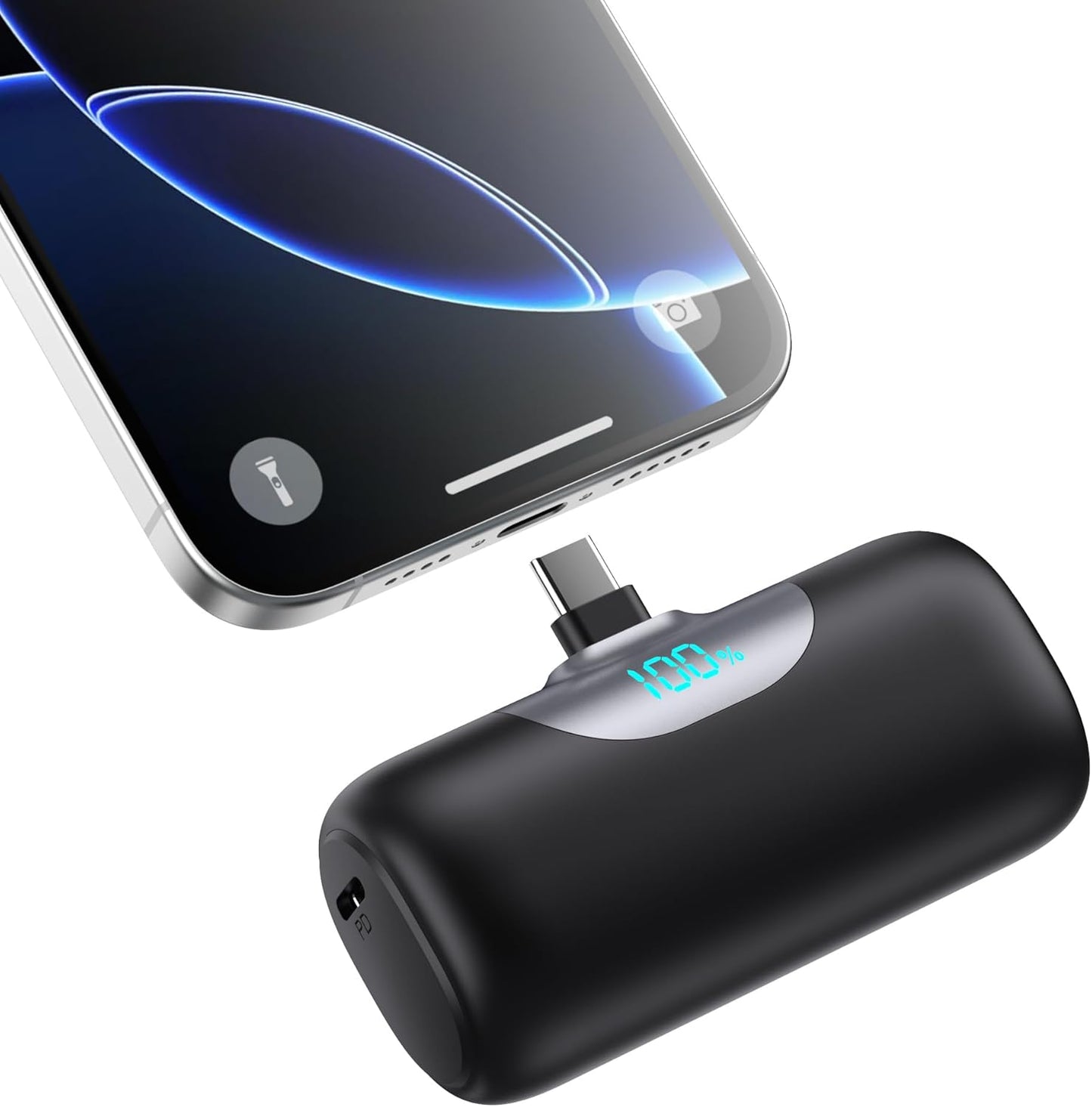 Mini Portable Charger for iPhone 17/16/15 Series,Upgraded 5500mAh PD Fast Charging USB-C Power Bank,Travel Pocket Size Portable Phone Charger for iPhone17/17Pro/17Pro Max/Air/16/15,Samsung,Android etc