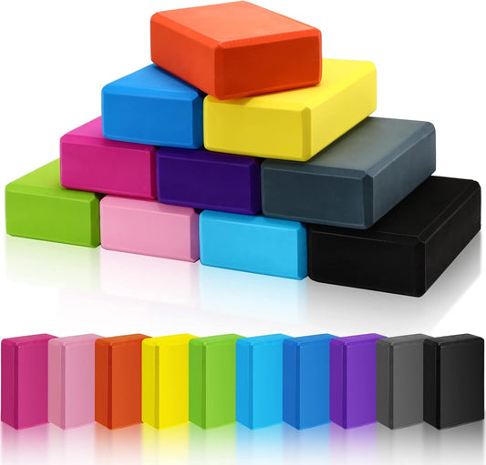 10 Pcs Yoga Blocks Bulk Foam EVA Blocks for Yoga