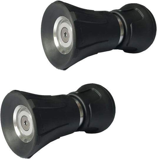 2 Pack Heavy Duty Fireman Style Hose Nozzle - Fits All Standard Garden Hoses - High Pressure Sprayer Nozzle to Wash Your Car or Water Your Garden – Leak Proof (Black)
