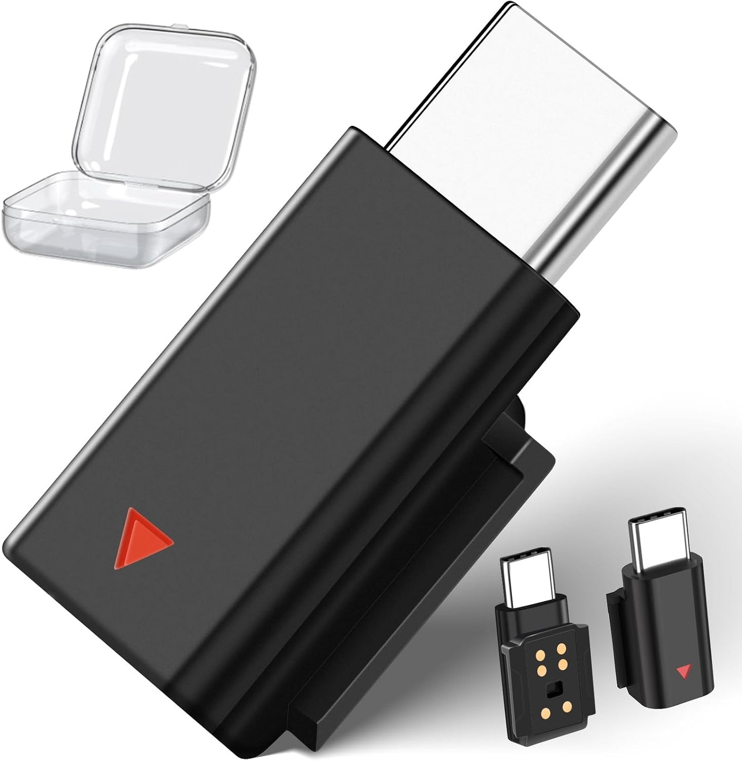 ACANDYA for DJI Mic 3 Adapter USB C Mobile Phone Type-C Phone Wireless Microphone Receiver for DJI Mic 3 Type-C Adapter for iPhone 17 16 Pro 15 for Galaxy S25 S26 Tablet USB C Microphone Accessories