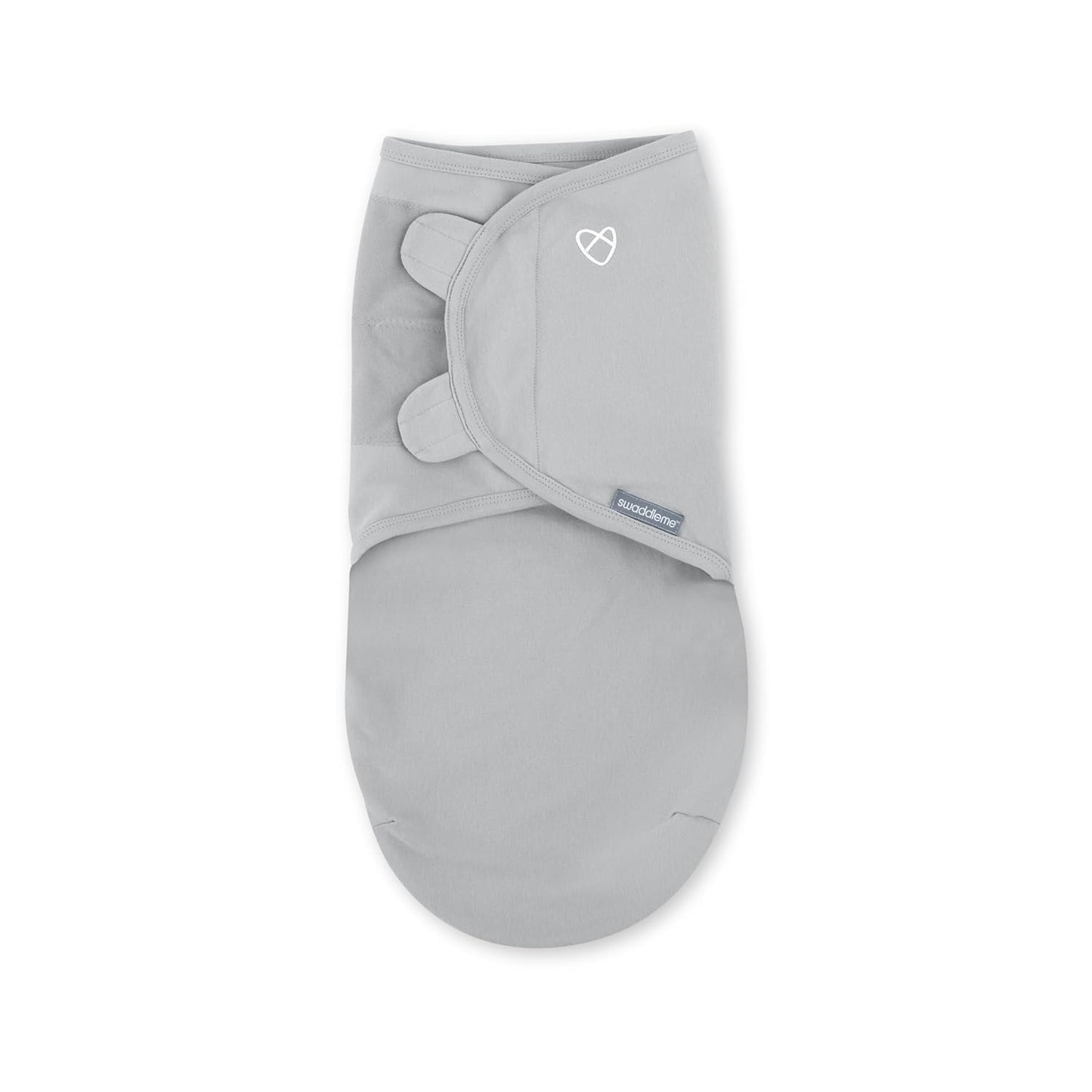 SwaddleMe by Ingenuity Original Swaddle, 100% Cotton, Improves Sleep & Calms Startle Reflex, 0-3 Months, 1.0 TOG, 3-Pack, Baby Swaddle Blanket - Criss Cross