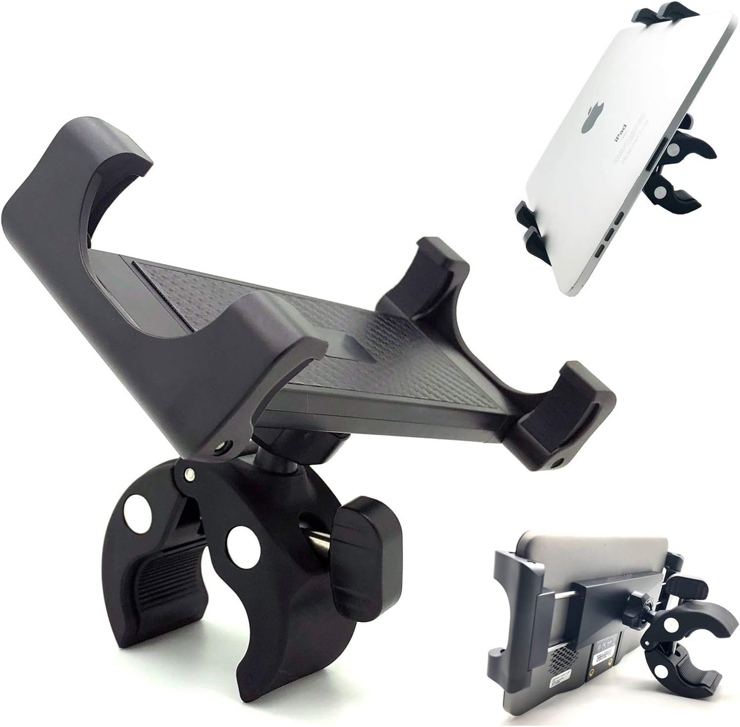 LycoGear Lycan Series Marine Boat Boat Helm Rail Tablet & Smartphone Pole Handle bar Holder Mount for iPad Pro 12.9 10.5 9.7 Air Mini GalaxyTab Phone 17 16 Pro Max Plus Fold Pixel Surface Pro Slate