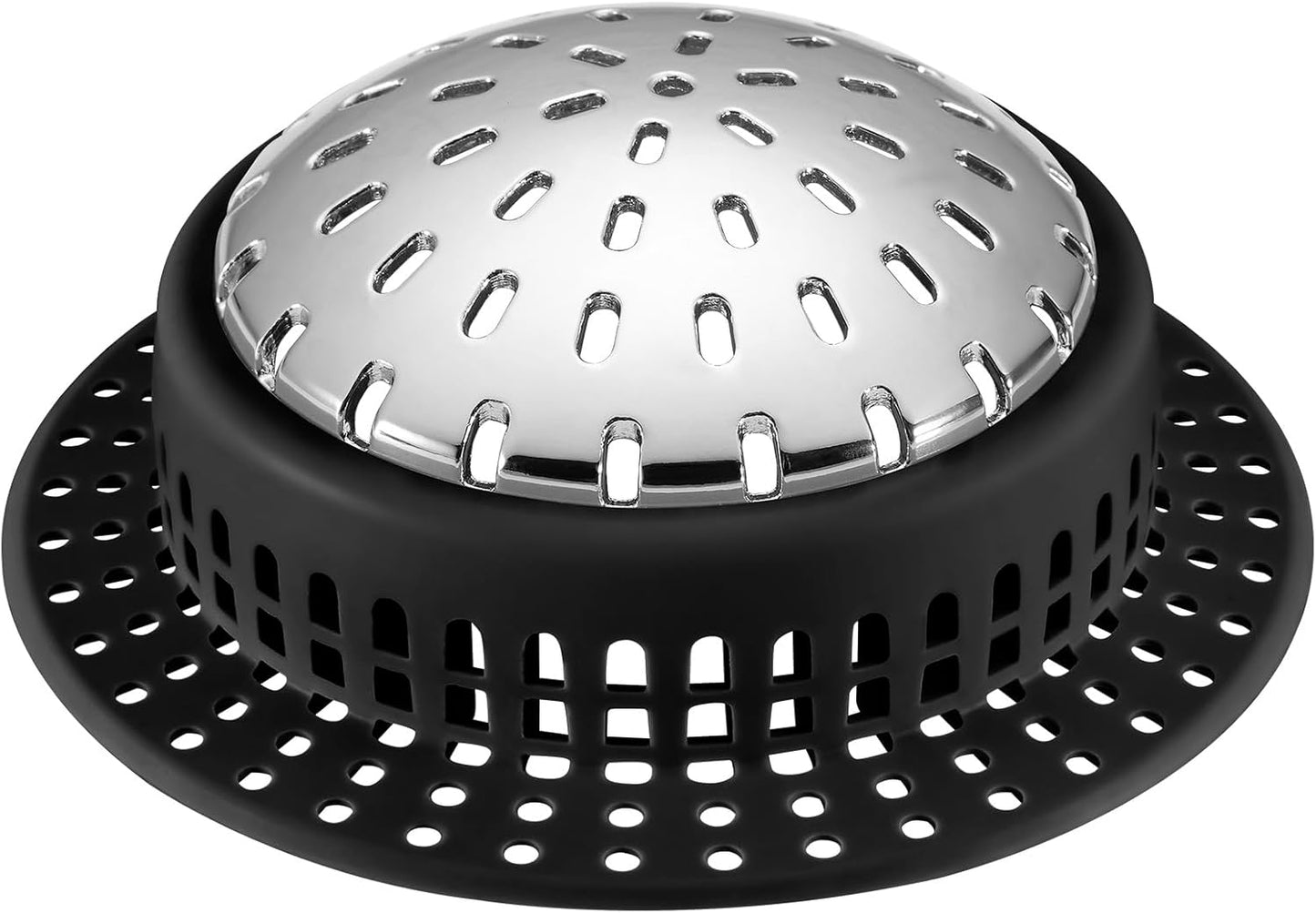 Aluvor Bathtub Drain Hair Catcher Shower Drain Cover Sink Drain Protector for Pop-Up & Regular Drains, Grey
