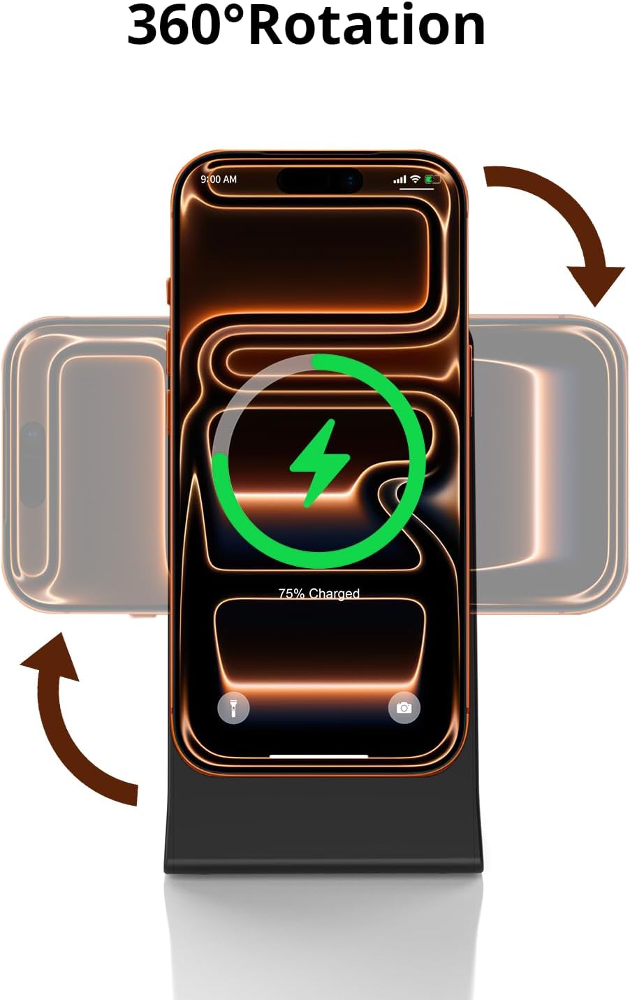 Wireless Magnetic Charger Stand for iPhone and Samsung