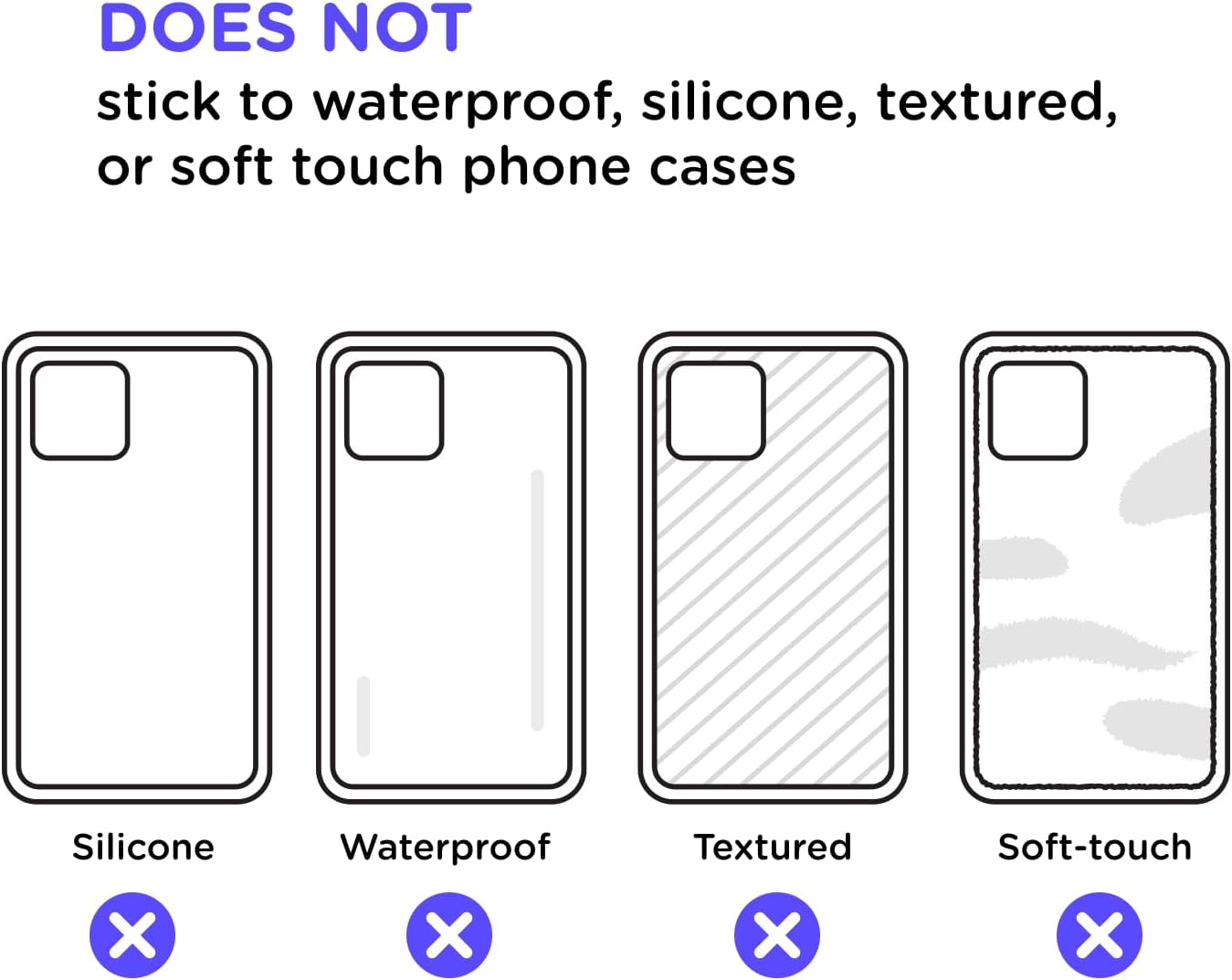 PopSockets Adhesive Phone Grip, Holder, Phone Stand, Kindle - Clear Glitter Silver