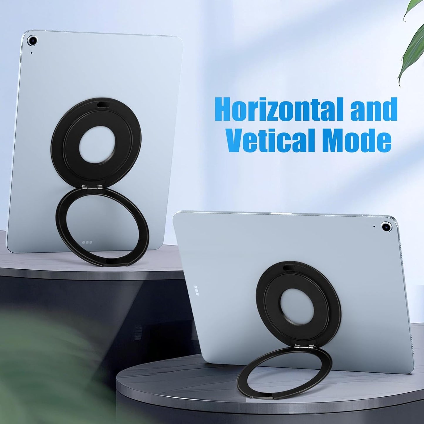 Universal Tablet Mount Holder Stand for iPad - 360° Rotating Tablet Ring Holder Handle Bracket Mount Handle Grip for iPad, Pro, Air, Mini, Samsung Tab, Fire, Kindle, E-Book Compatible to MagSafe Stand