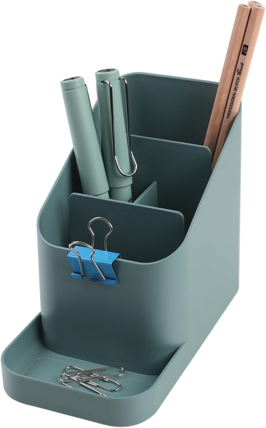 BLUE GINKGO Desk Organizer Tray, White, Made in Korea