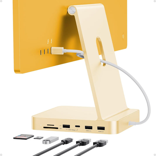 USB C HUB for iMac 24 inch M1/M3/M4 with M.2 NVMe 4TB SSD Enclosure